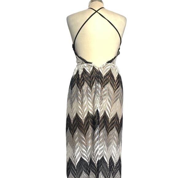 Dress the population Lucia lace chevron maxi dress - Picture 5 of 7